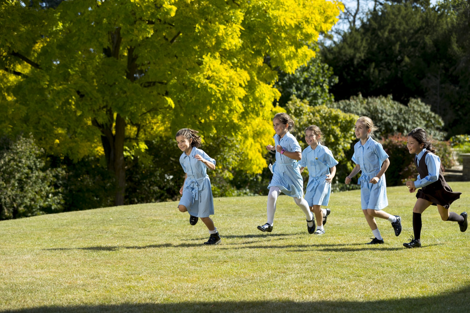 NLCS Students Running on field